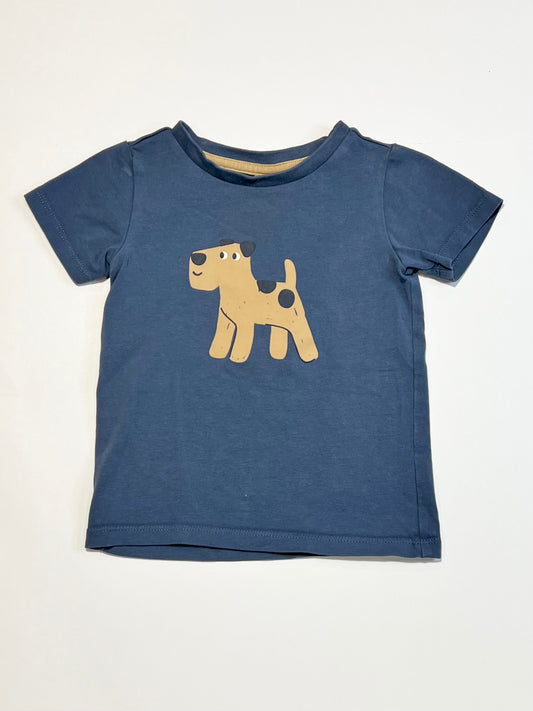Navy dog tee - Size 1