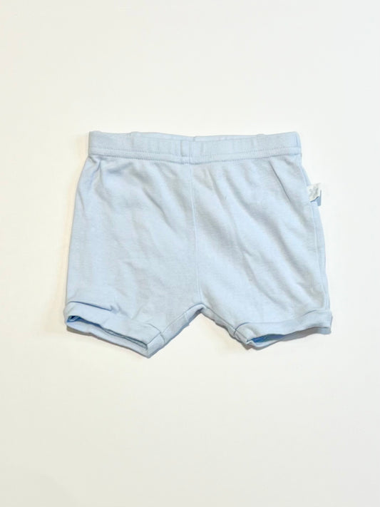 Blue ribbed shorts - Size 000