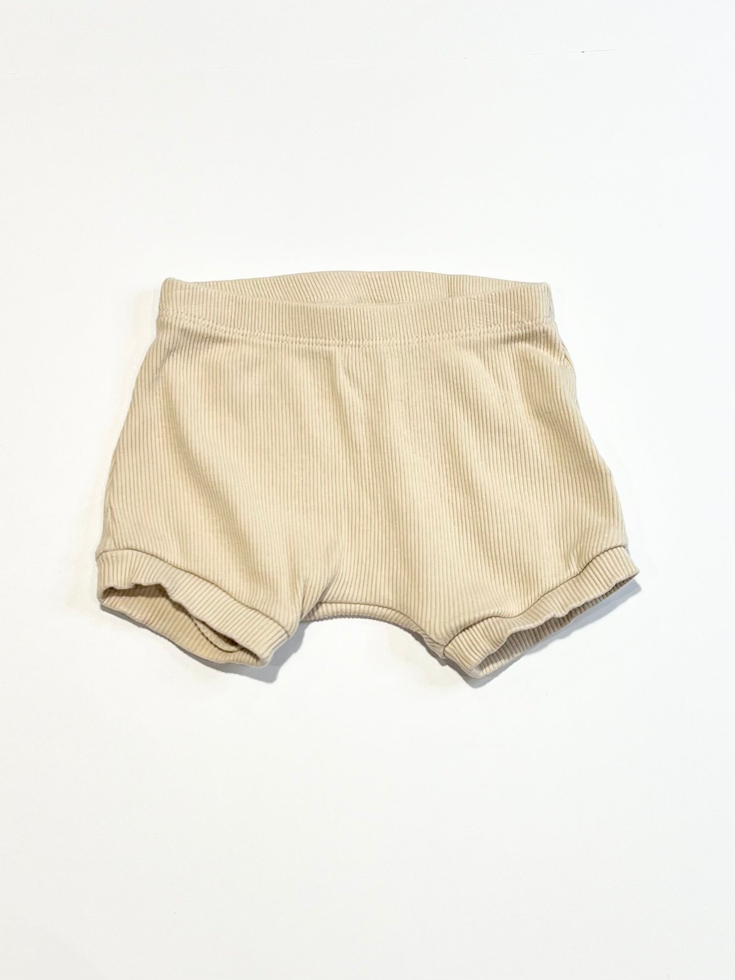 Tan ribbed shorts - Size 000