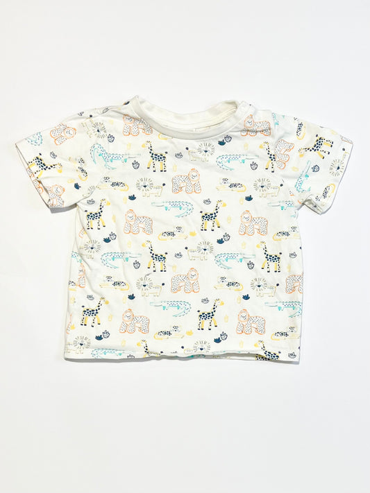 White animals tee - Size 1