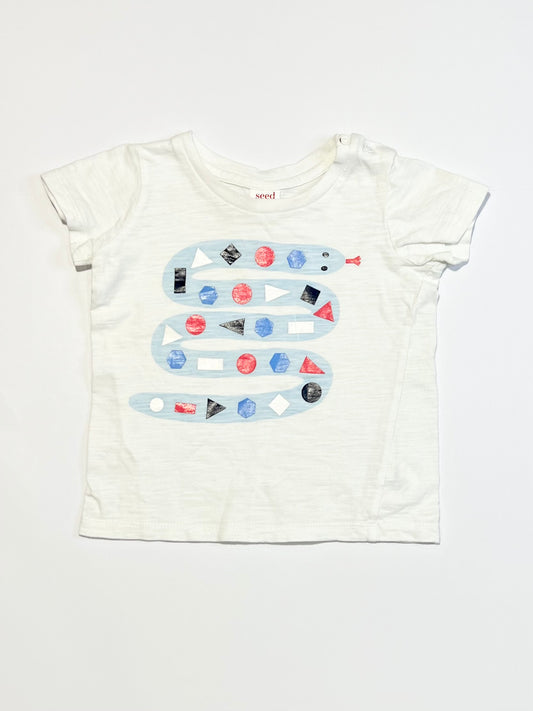White snake tee - Size 1