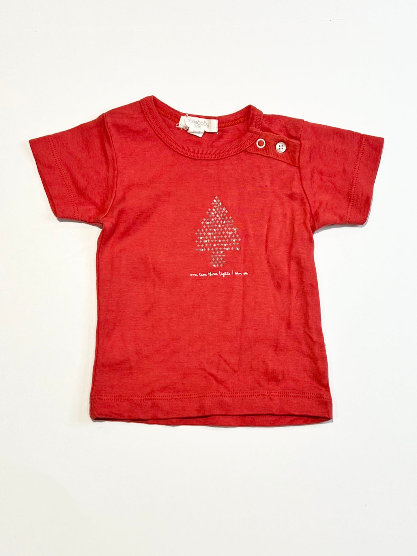 Red Chrismtas tee - Size 000