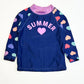Navy hearts rashie - Size 1