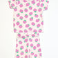 Ribbed strawberry pyjamas - Size 1
