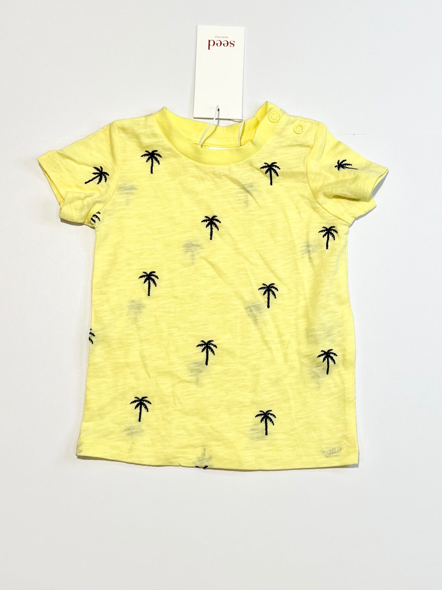 Yellow palms tee brand new - Size 000