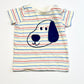 Striped dog tee - Size 000