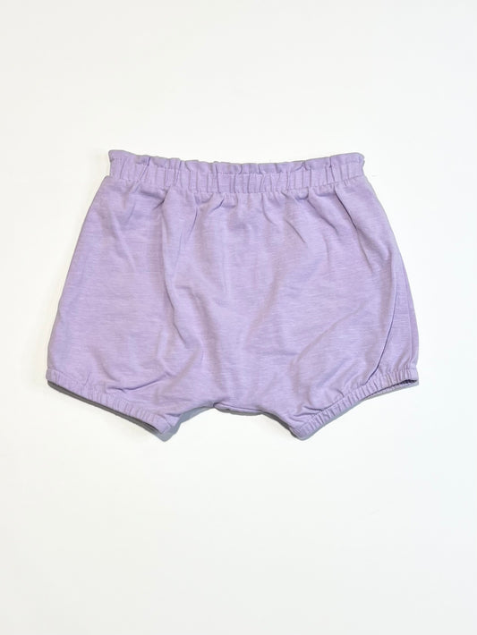 Purple jersey shorts - Size 1