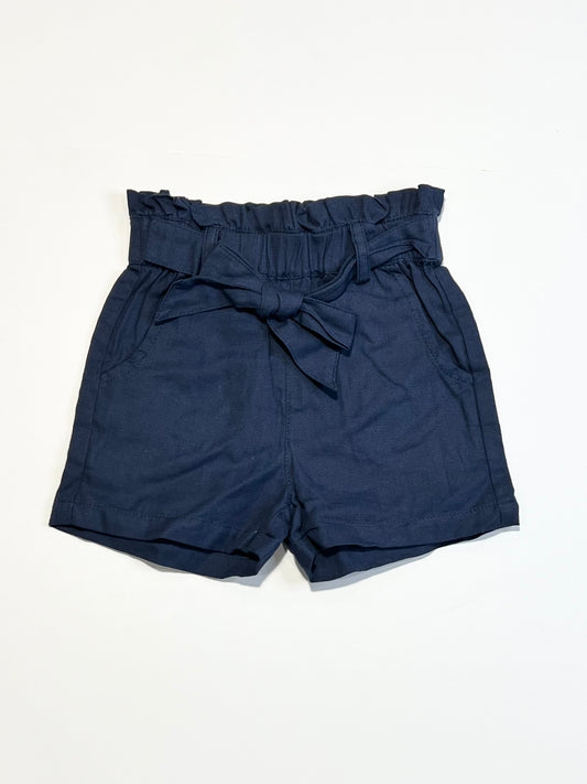 Woven navy shorts - Size 1