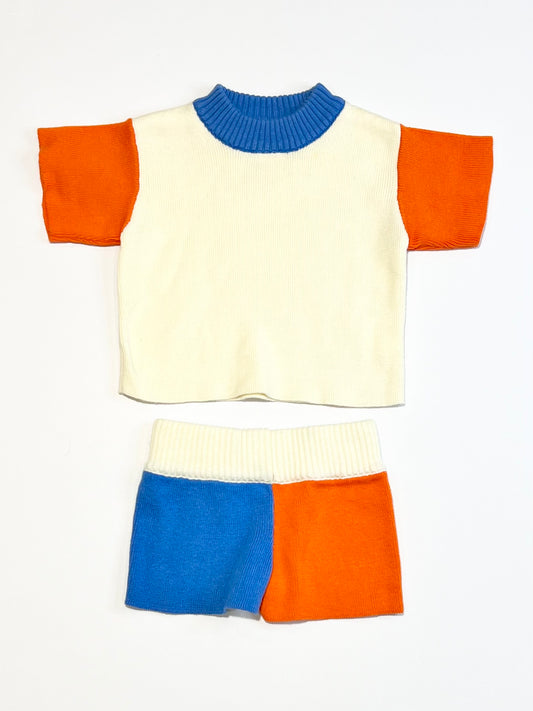 Block colour knit set - Size 000