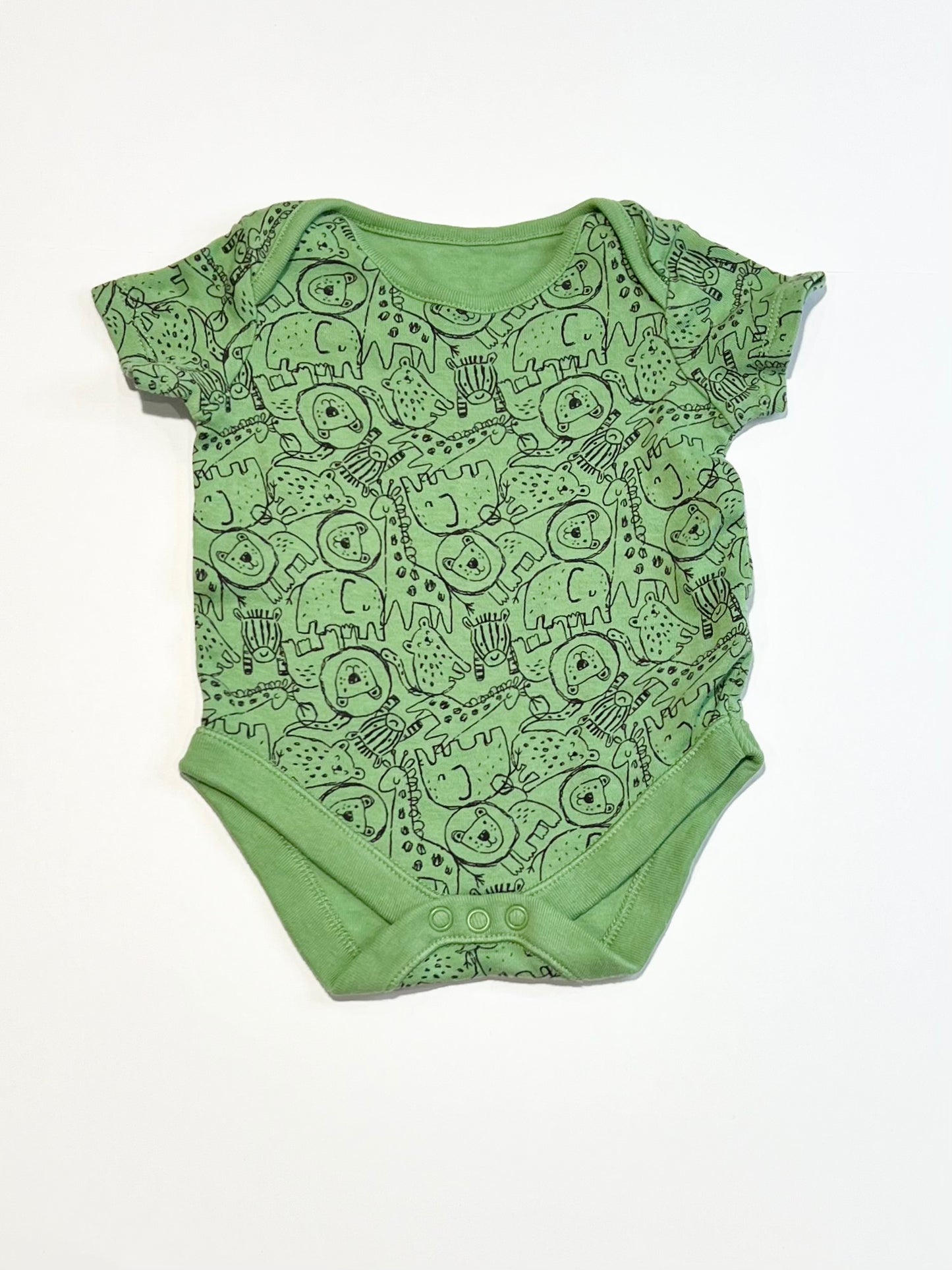 Green animals bodysuit - Size 000