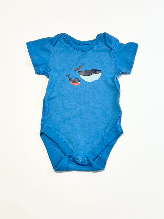 Blue whales bodysuit - Size 000