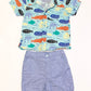 Blue sea creatures set - Size 3