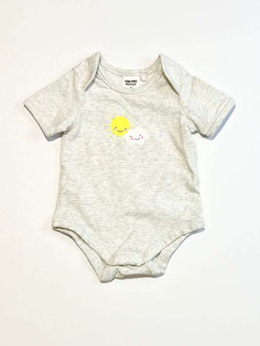 Sun and cloud bodysuit - Size 000