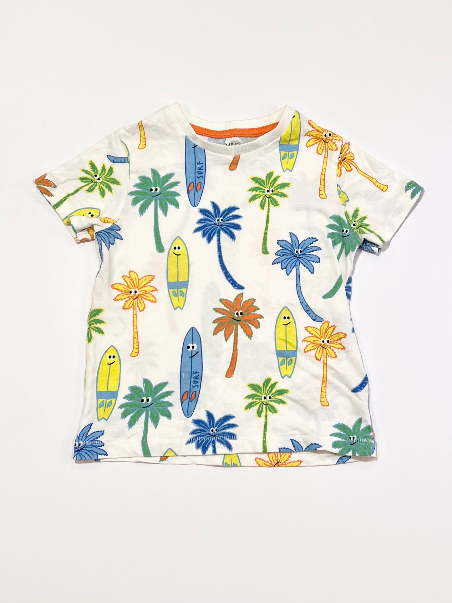 Palms and surfboards tee - Size 3-4