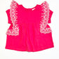 Pink ruffle tee - Size 1