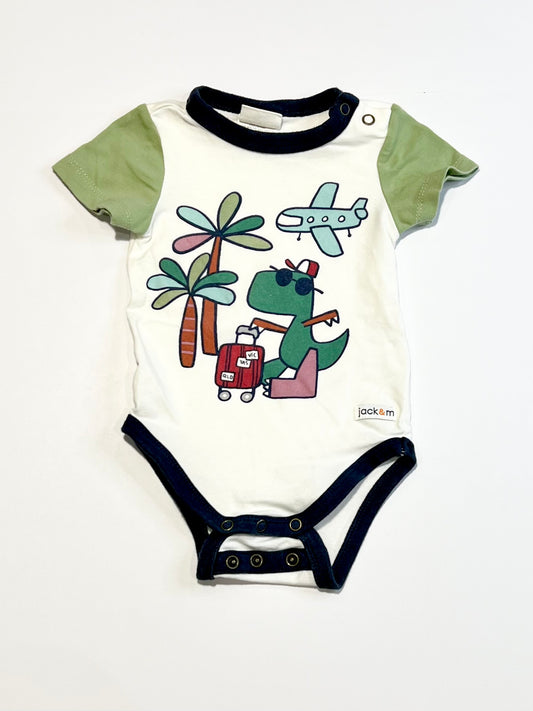 Travelling dino bodysuit - Size 000