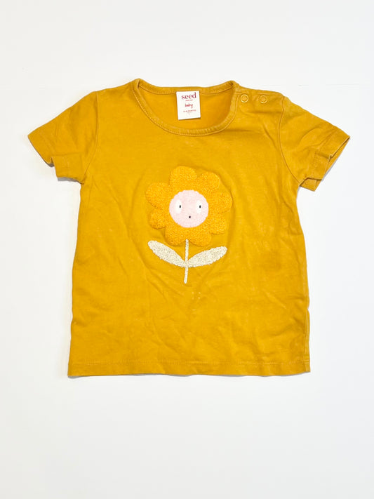 Mustard flower tee - Size 1