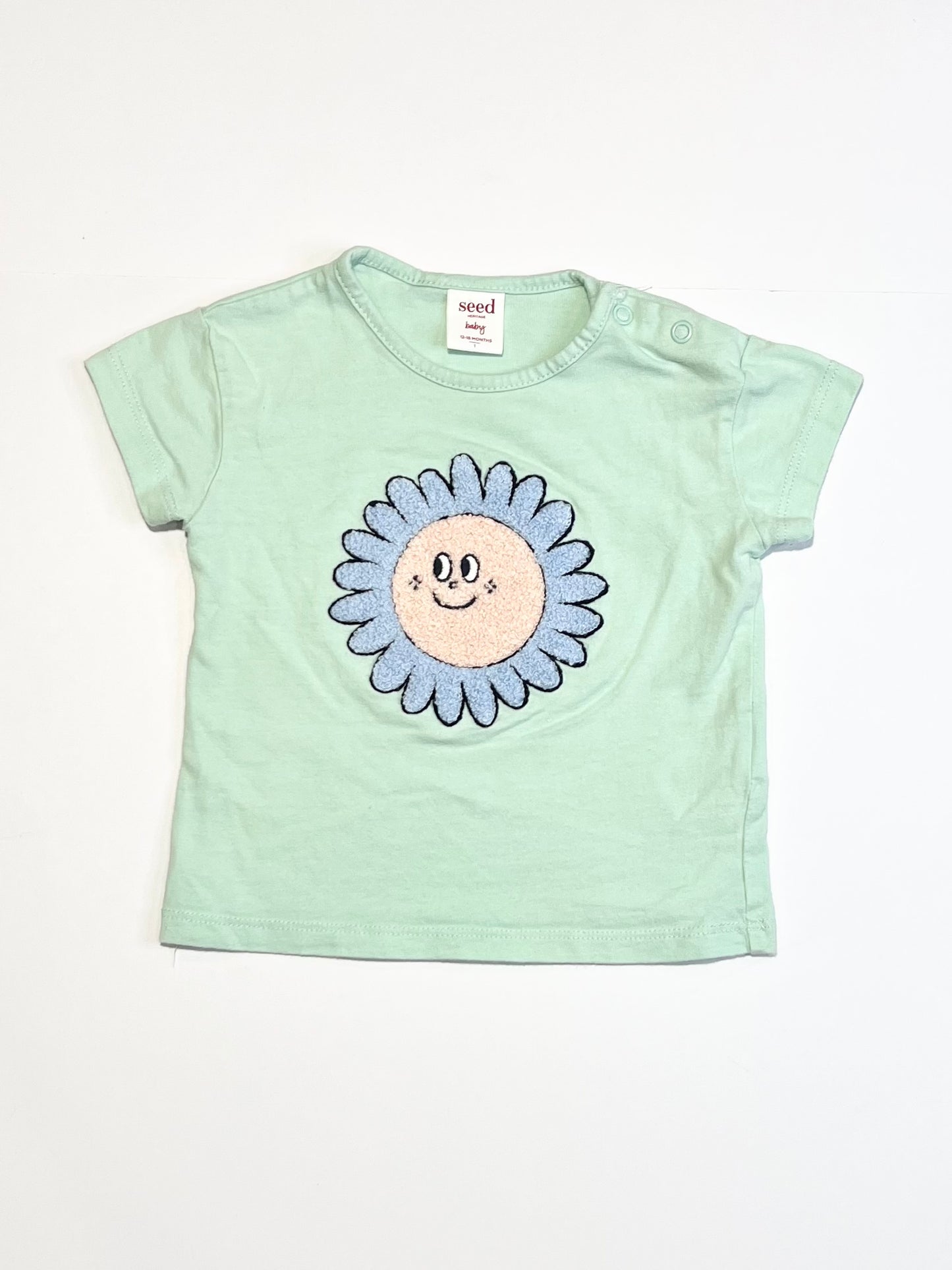 Green flower tee - Size 1