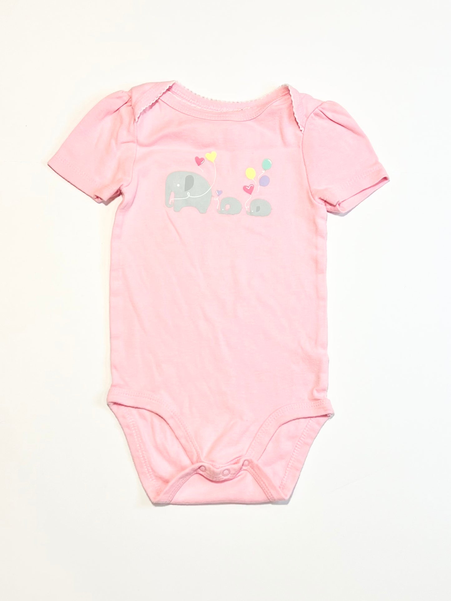 Pink elephants bodysuit - Size 1