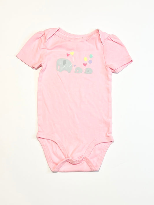 Pink elephants bodysuit - Size 1