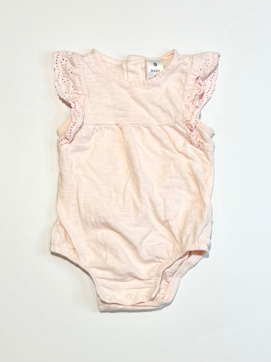 Pink ruffle bodysuit - Size 1