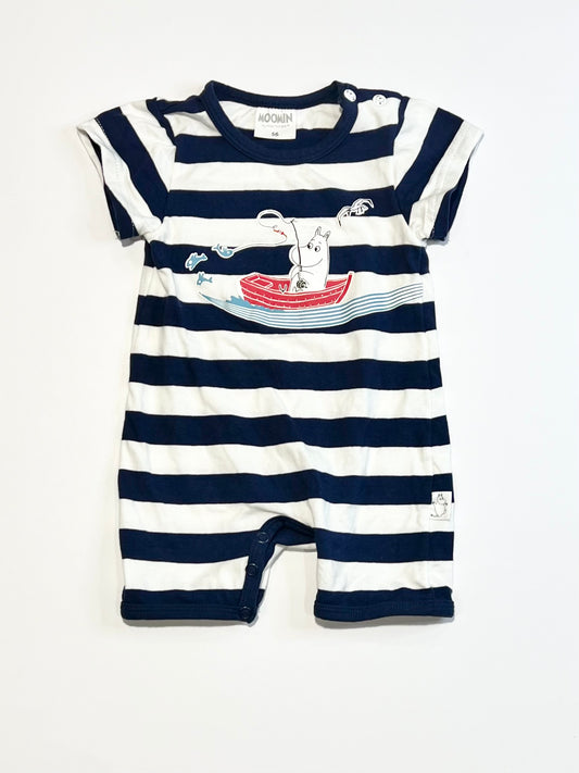 Striped Moomin romper - Size 000