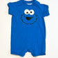 Cookie Monster romper - Size 2-4 months