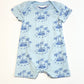 Blue palms romper - Size 3 months