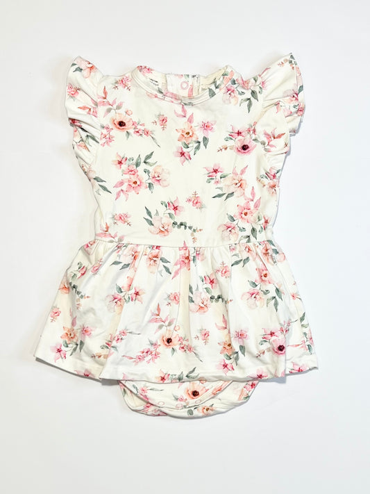 Floral dress bodysuit - Size 1