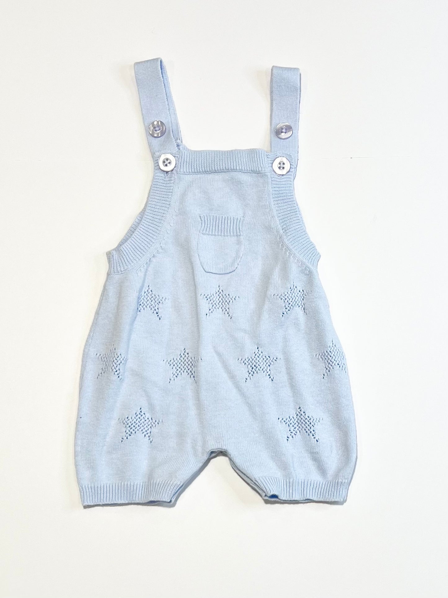 Blue knit romper - Size 000