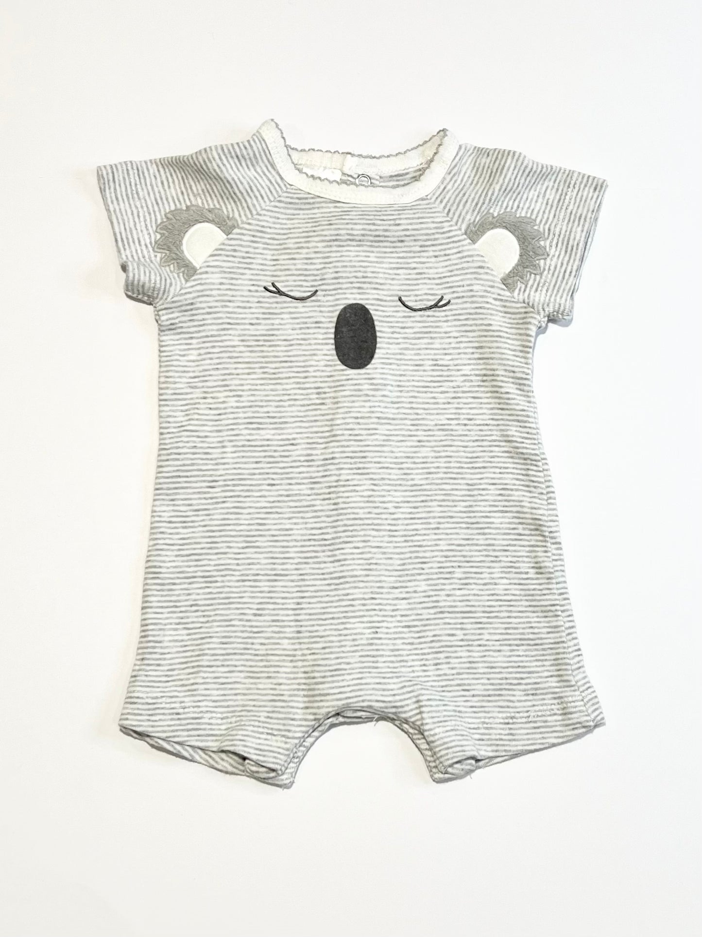 Striped koala romper - Size 000