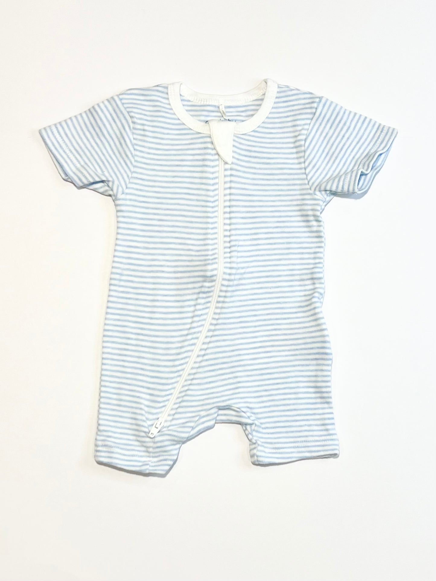 Striped zip romper - Size 000