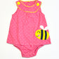 Pink bee romper - Size 1