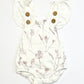 Floral jersey romper - Size 1-2