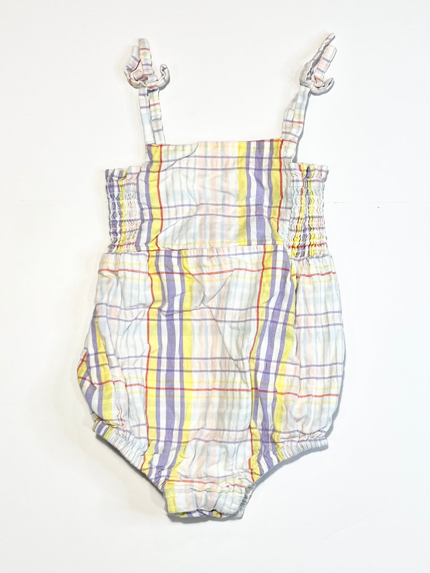 Checkered romper - Size 1