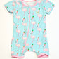 Flamingoes zip romper - Size 1