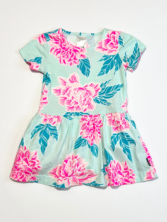 Floral jersey dress - Size 1