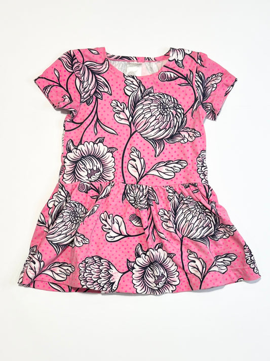 Floral jersey dress - Size 1