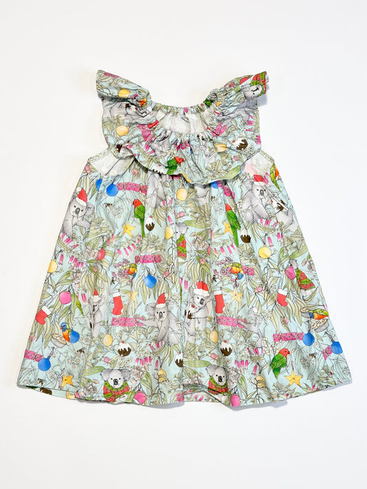 Chrismtas koalas dress - Size 1