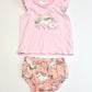 Pink unicorn pyjamas - Size 000