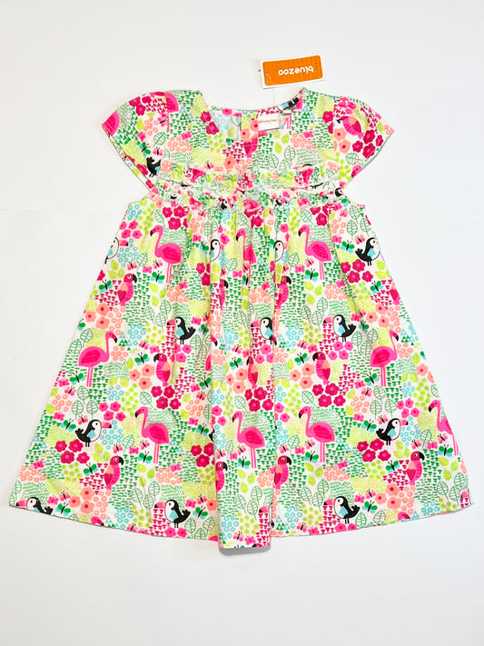 Cotton animals dress brand new - Size 1