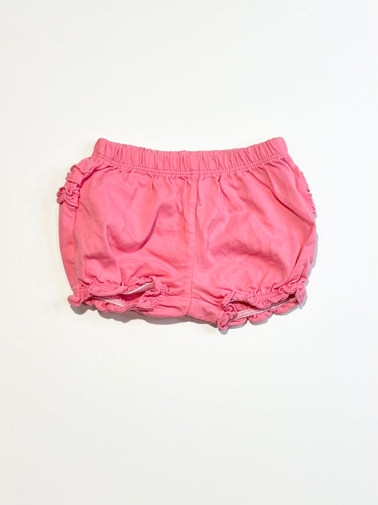 Pink ruffle jersey shorts - Size 000