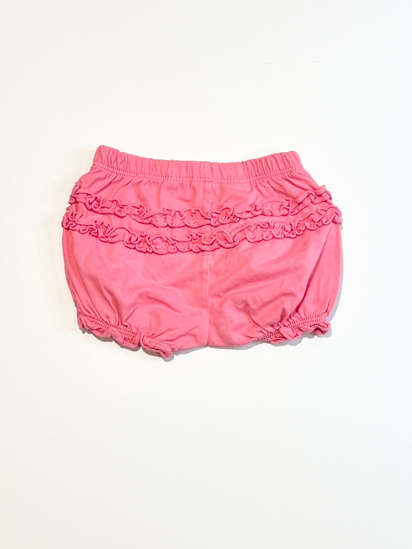 Pink ruffle jersey shorts - Size 000