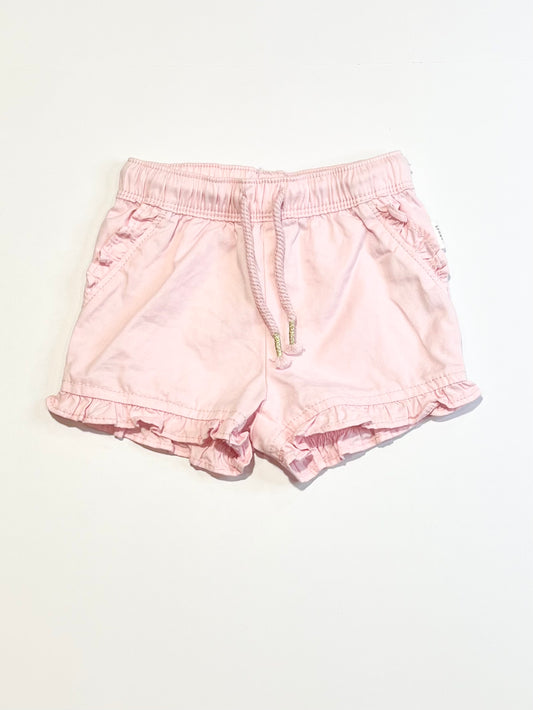 Pink ruffle shorts - Size 000