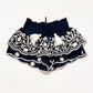 Navy cutwork shorts - Size 3