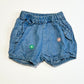 Embroidered chambray shorts - Size 000