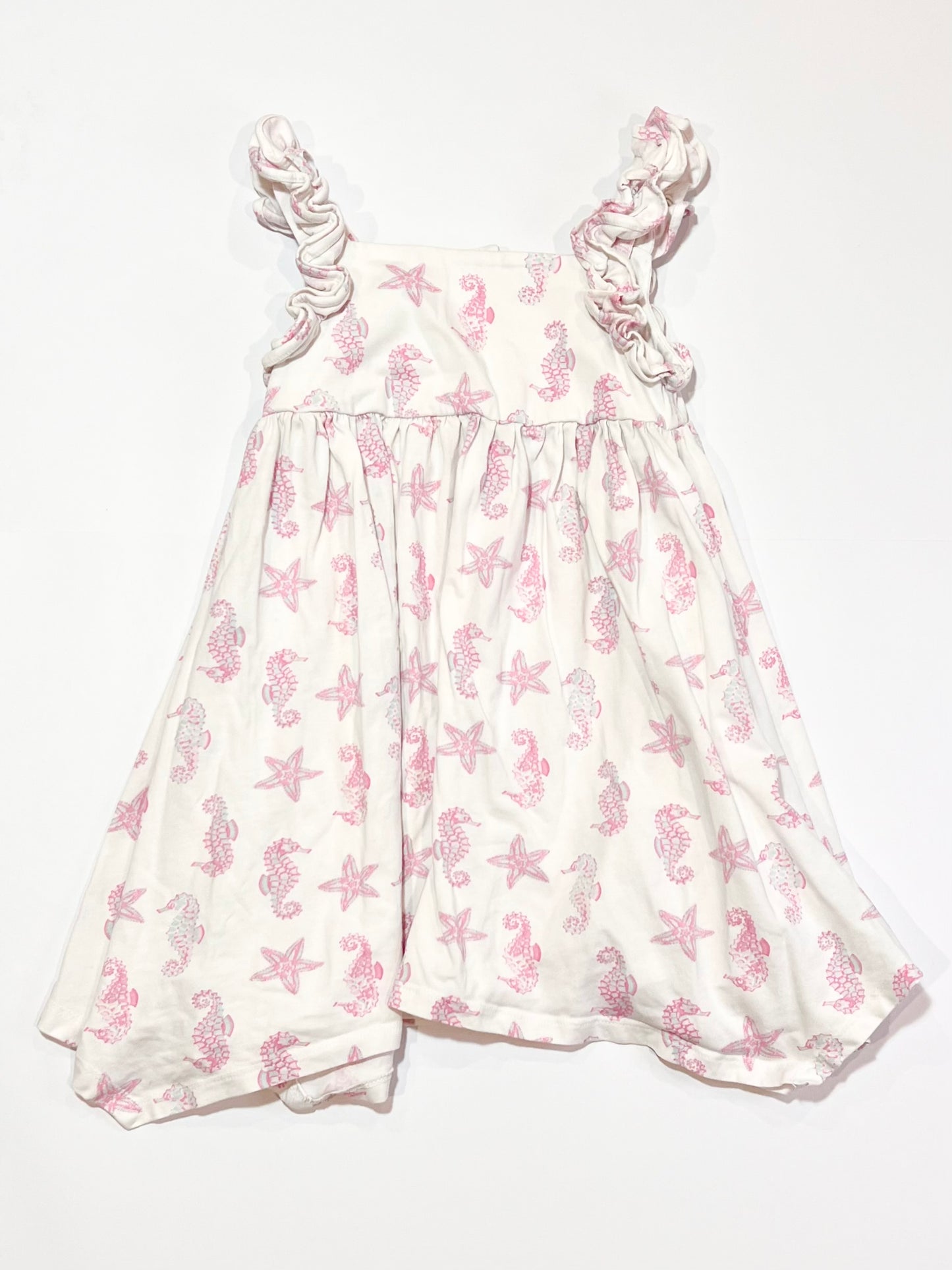 Seahorse and starfish dress - Size 3-4