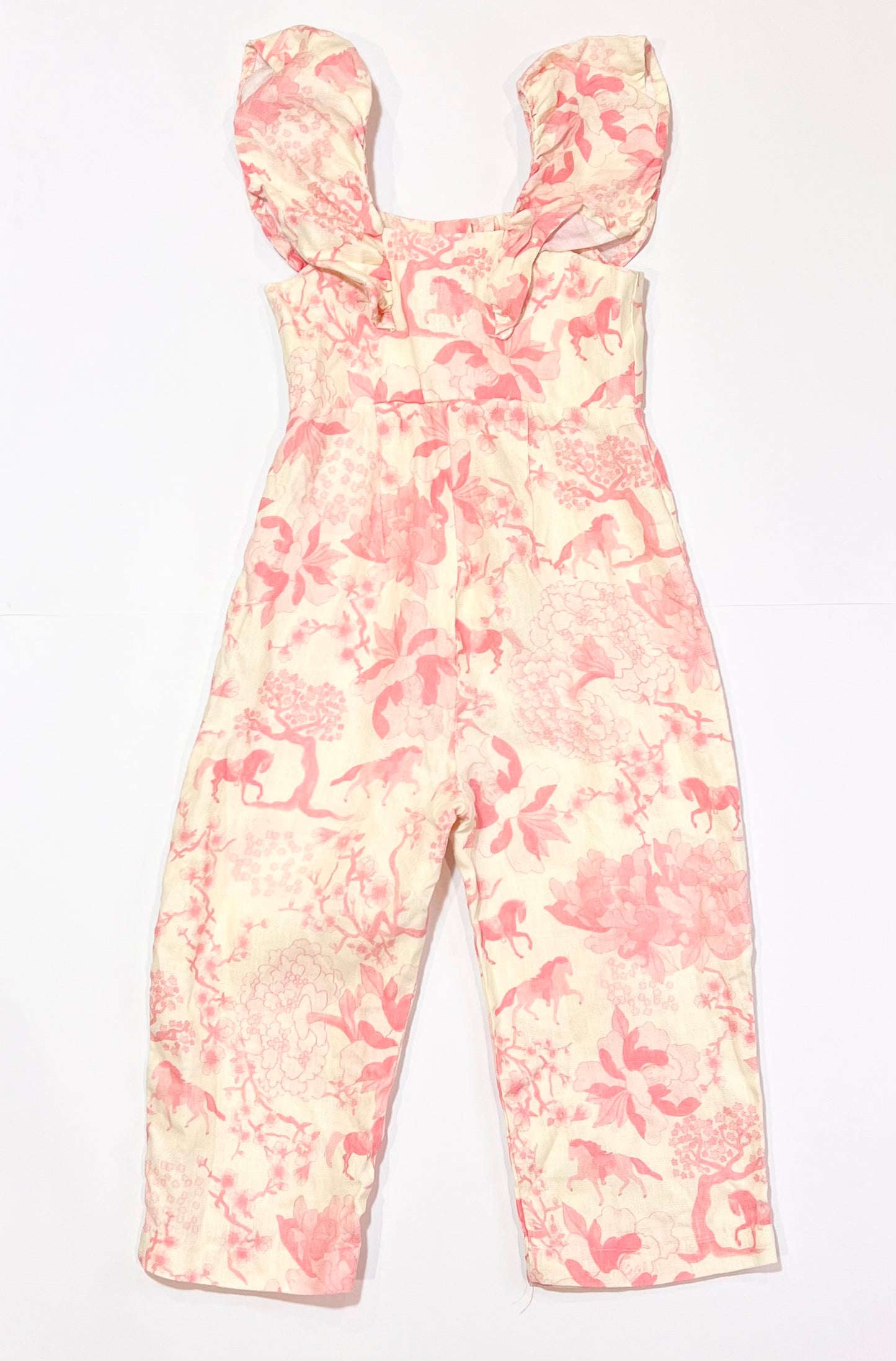 Linen ruffle jumpsuit - Size 3