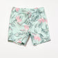 Floral leafy shorts - Size 2