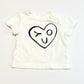 White heart tee - Size 000